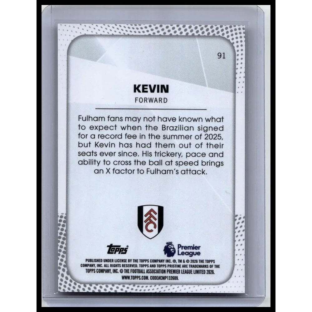 2025-26 Topps Pristine Kevin FUL base